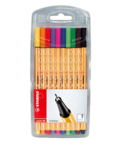 STABILO point 88 Fineliner – Case of 10 Colors