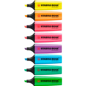 STABILO Fluorescent Highlighters – Assorted Colors