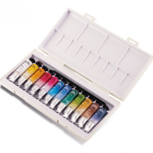 Sennelier l’Aquarelle French Artist Watercolor – Metal Box Set of 12 Tubes